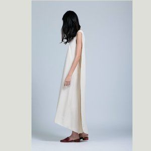 Kaarem Turn Sleeveless Overlap Maxi Dress